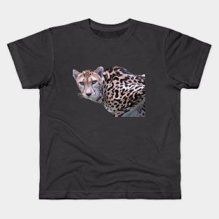 Low Poly King Cheetah Kids T-Shirt